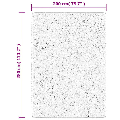 Matta ISTAN långluggad glansig antracit 200x280 cm