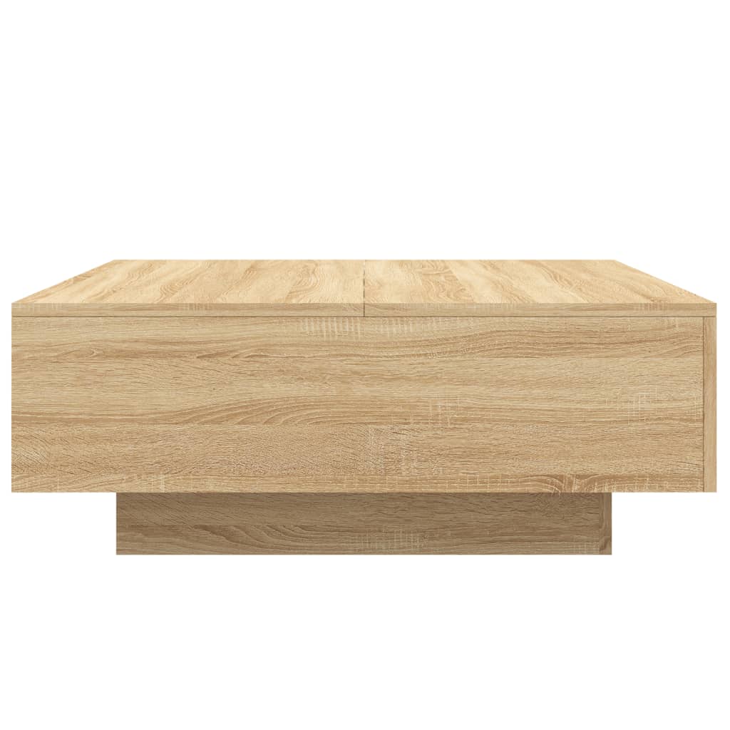 Soffbord sonoma-ek 80x80x31 cm konstruerat trä