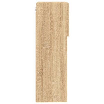 Tv-bänk med LED-belysning 2 st sonoma-ek 40,5x30x90 cm