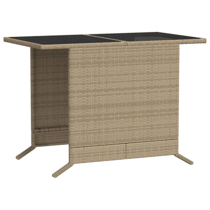 Bistrogrupp med dynor 3 delar beige konstrotting