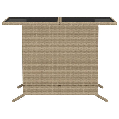 Bistrogrupp med dynor 3 delar beige konstrotting