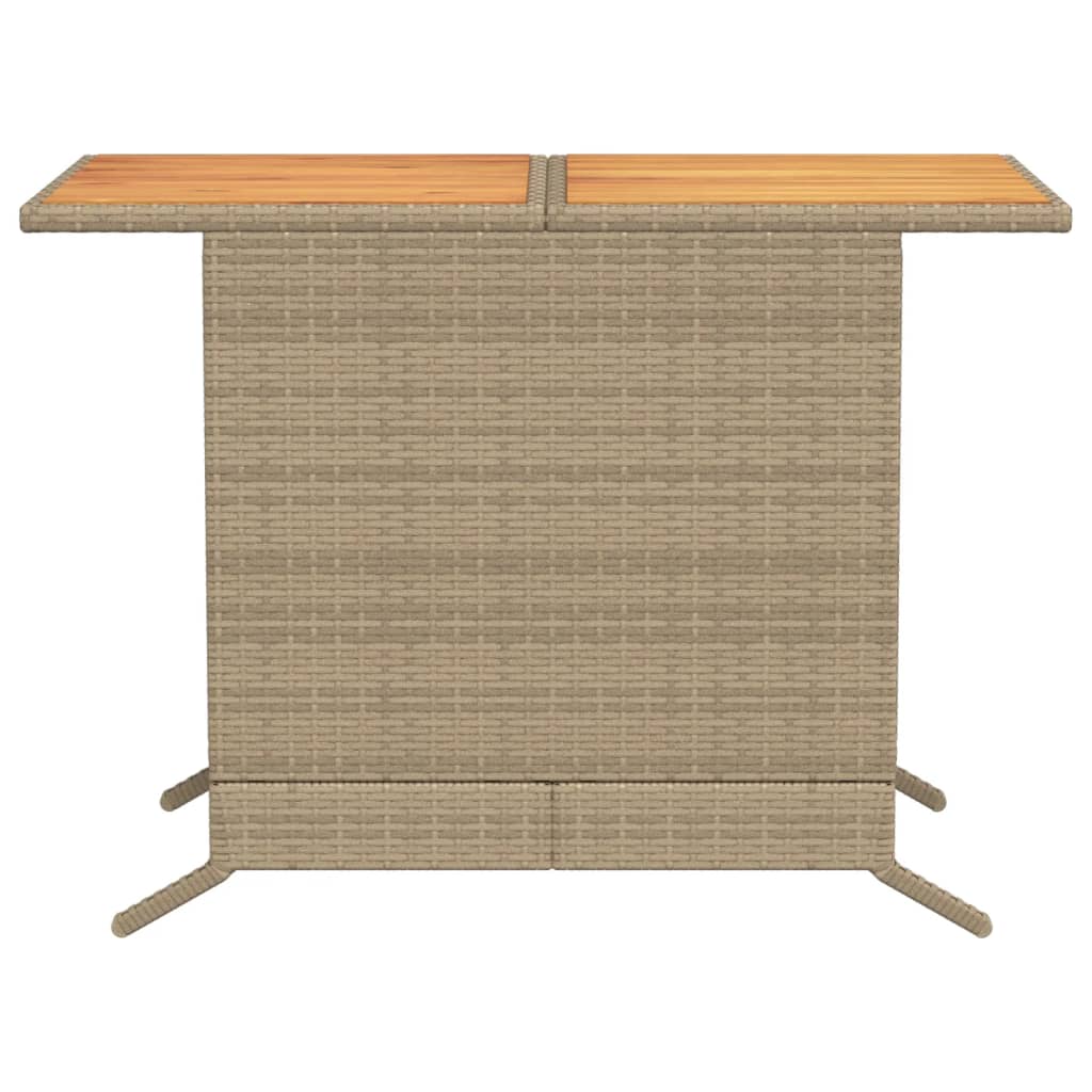 Bistrogrupp med dynor 3 delar beige konstrotting