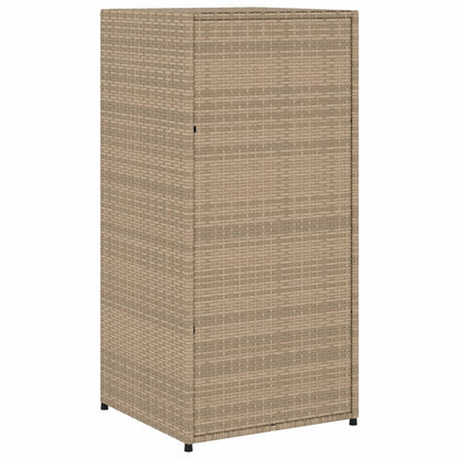 Trädgårdsskåp beige 55x55x111 cm konstrotting