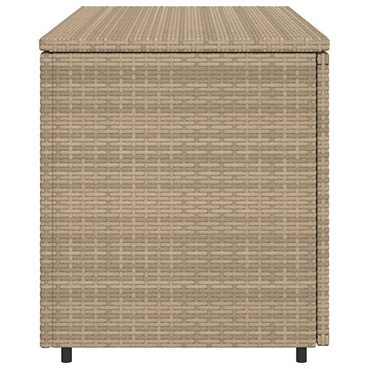 Trädgårdsskåp beige 110x55x60,5 cm konstrotting