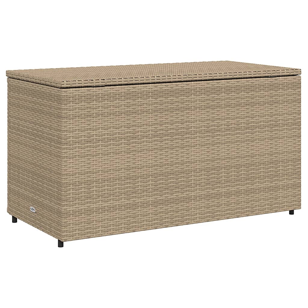 Trädgårdsskåp beige 110x55x60,5 cm konstrotting