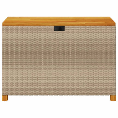 Dynbox beige 110x55x63 cm konstrotting akaciaträ