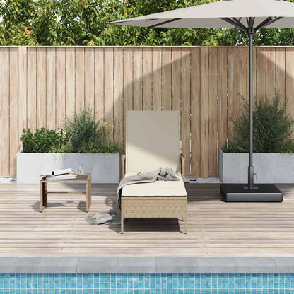 Solstol Beige och krämvit 55 x 200 x 92 cm konstrotting