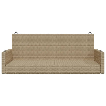 Gungbänk beige 119x56x48 cm konstrotting