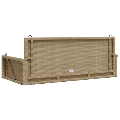 Gungbänk beige 119x56x48 cm konstrotting