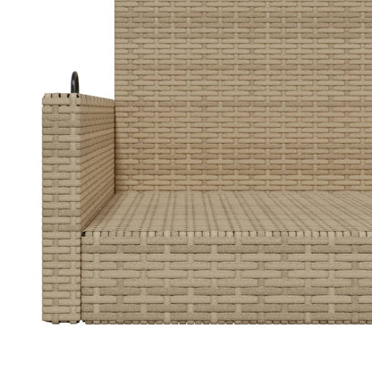 Gungbänk beige 119x56x48 cm konstrotting