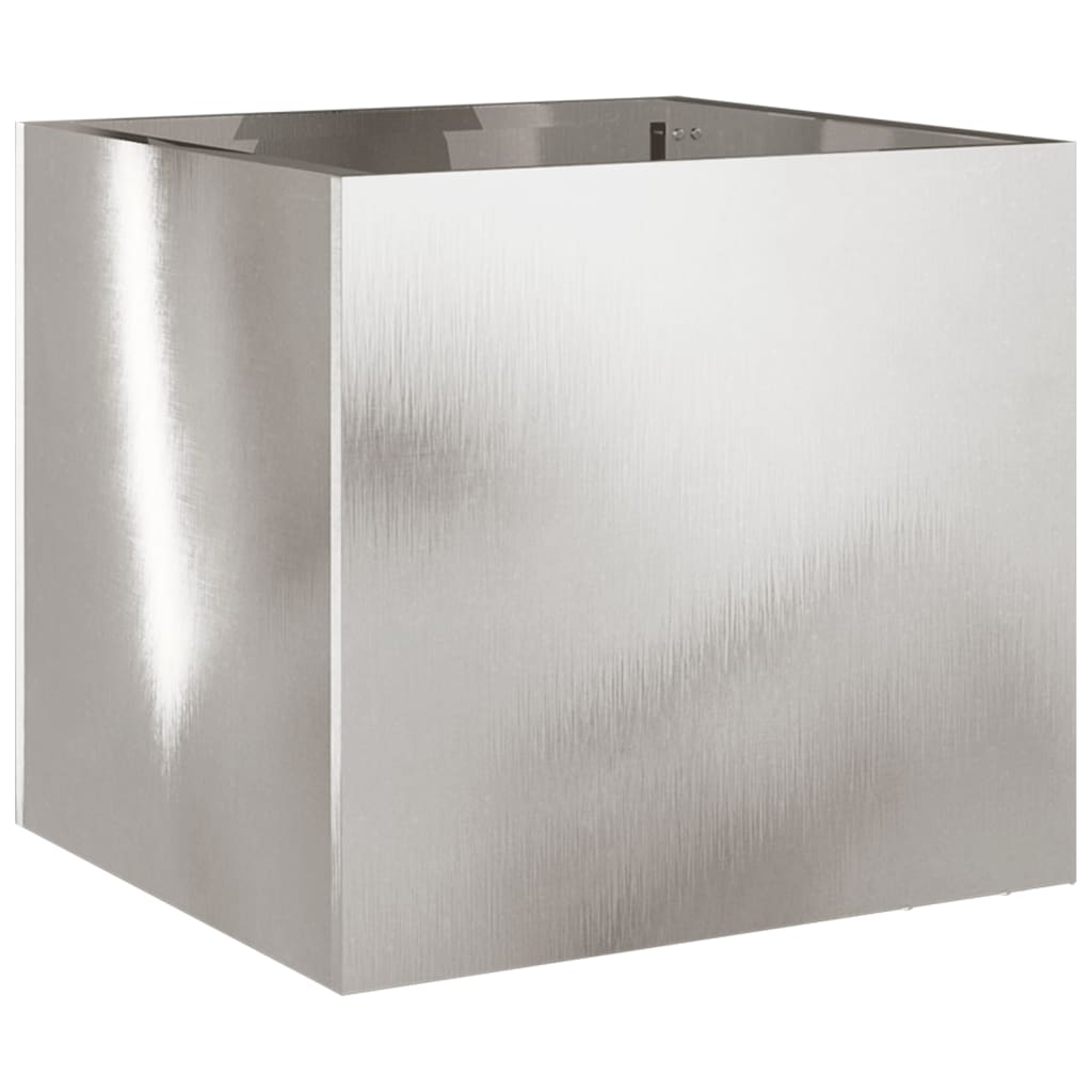 Odlingslåda silver 32x30x29 cm rostfritt stål