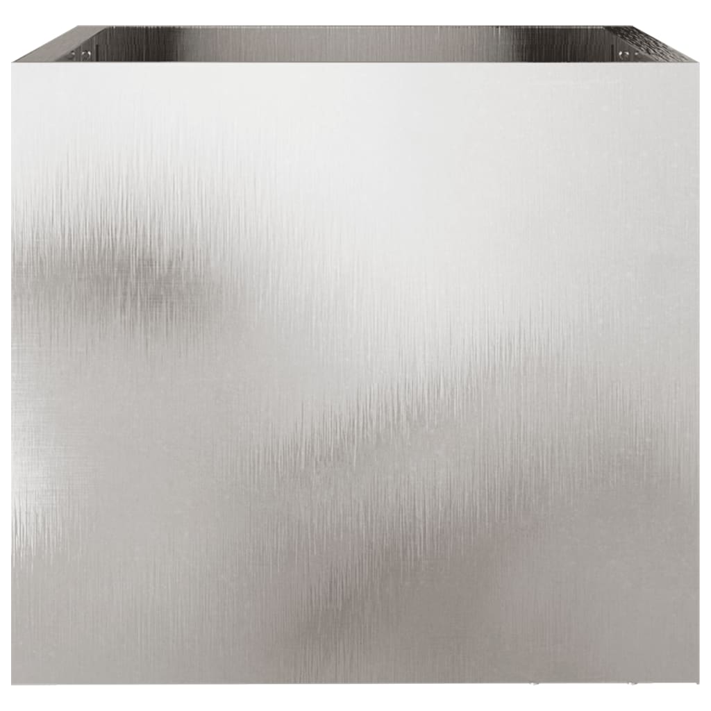 Odlingslåda silver 32x30x29 cm rostfritt stål