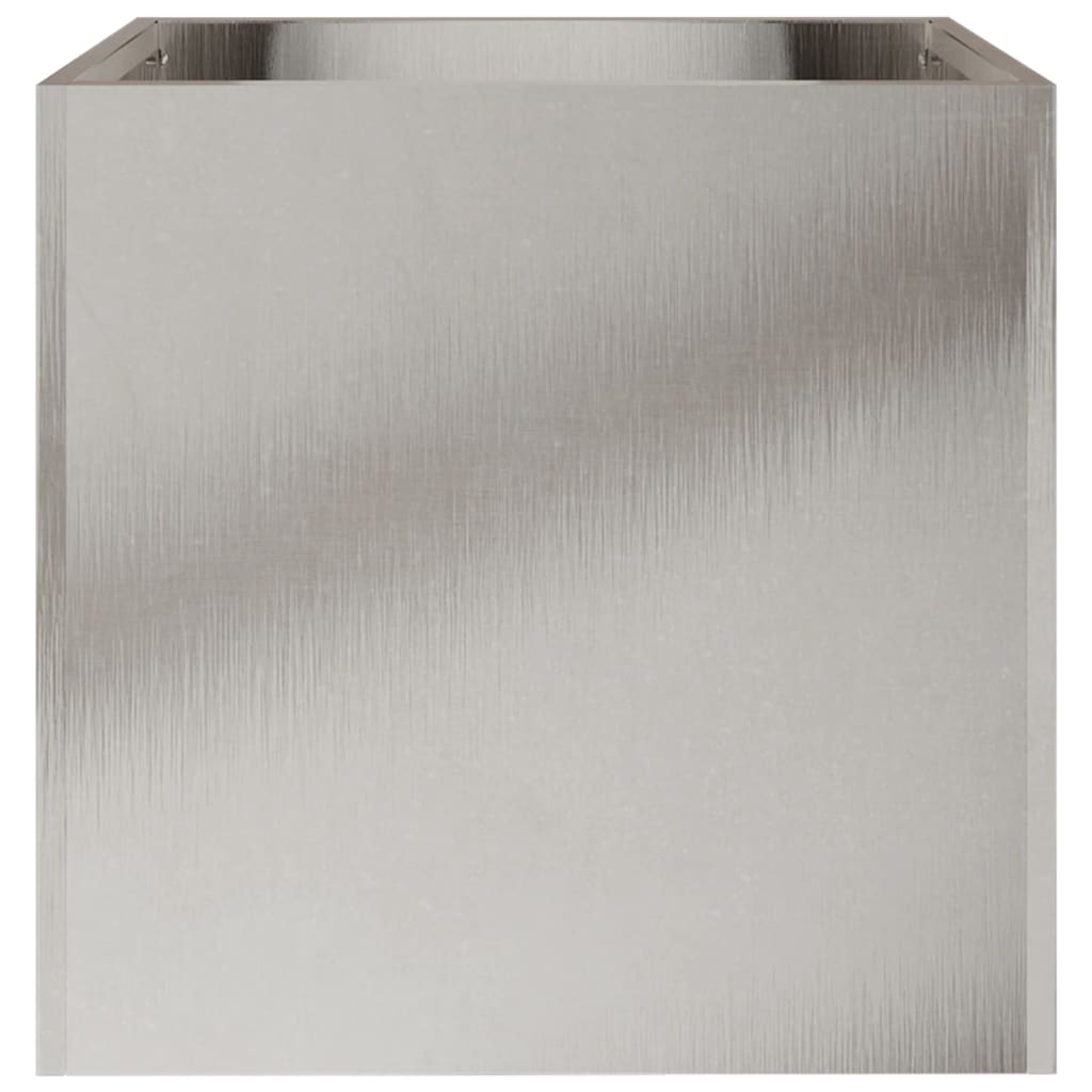 Odlingslåda silver 32x30x29 cm rostfritt stål