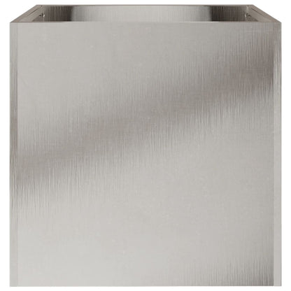 Odlingslåda silver 32x30x29 cm rostfritt stål