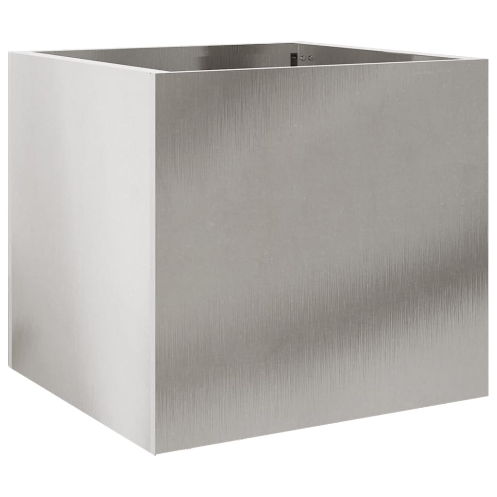 Odlingslåda silver 32x30x29 cm rostfritt stål