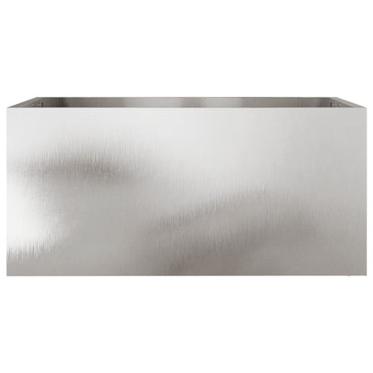 Odlingslåda silver 62x30x29 cm rostfritt stål