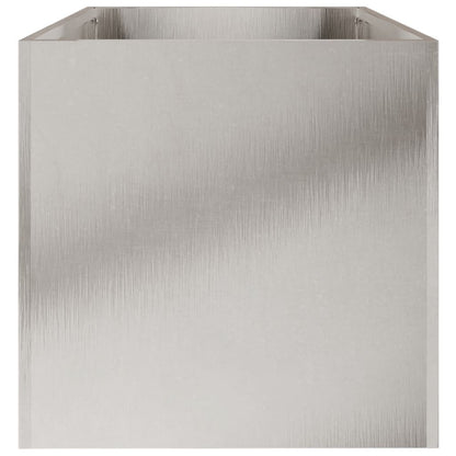 Odlingslåda silver 62x30x29 cm rostfritt stål
