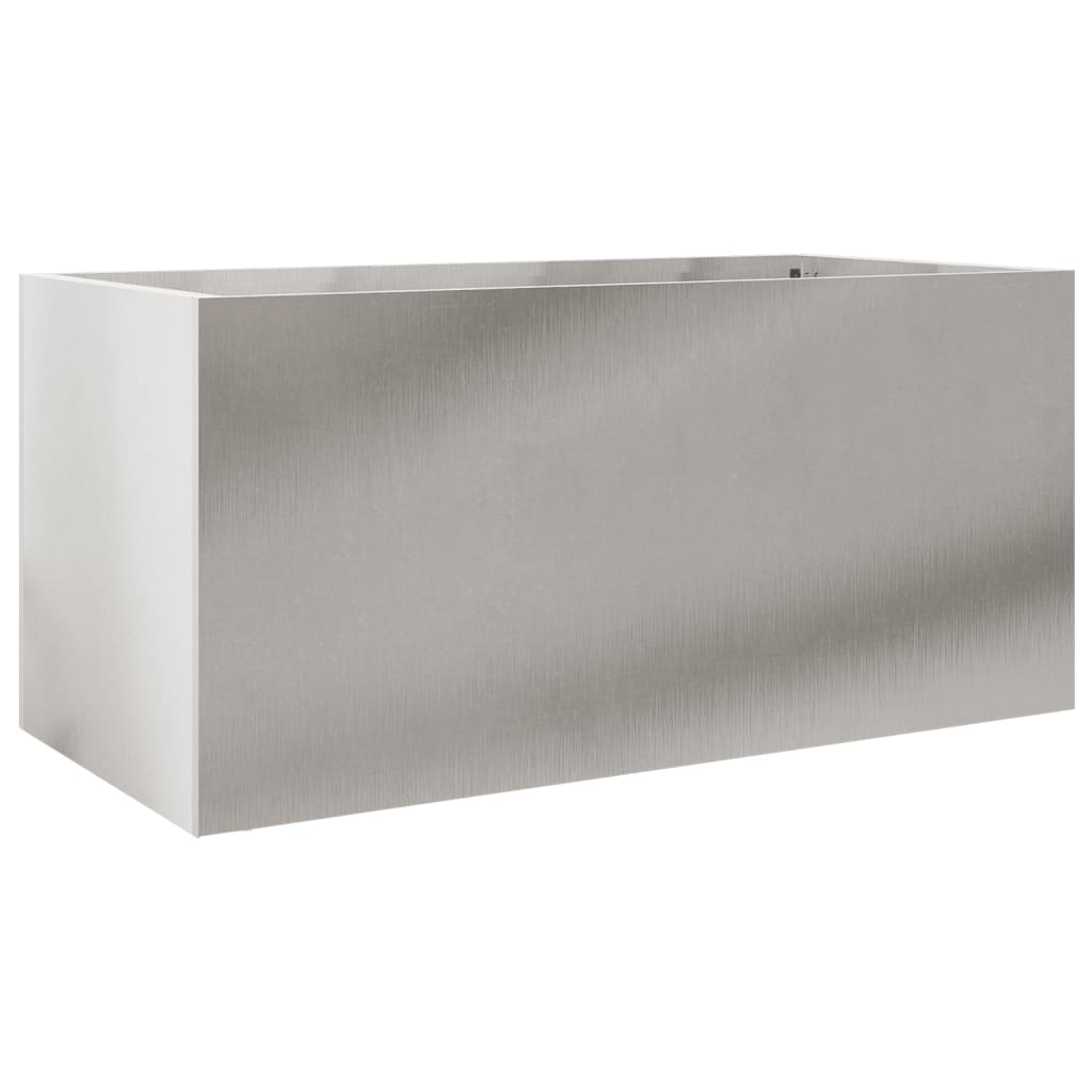 Odlingslåda silver 62x30x29 cm rostfritt stål
