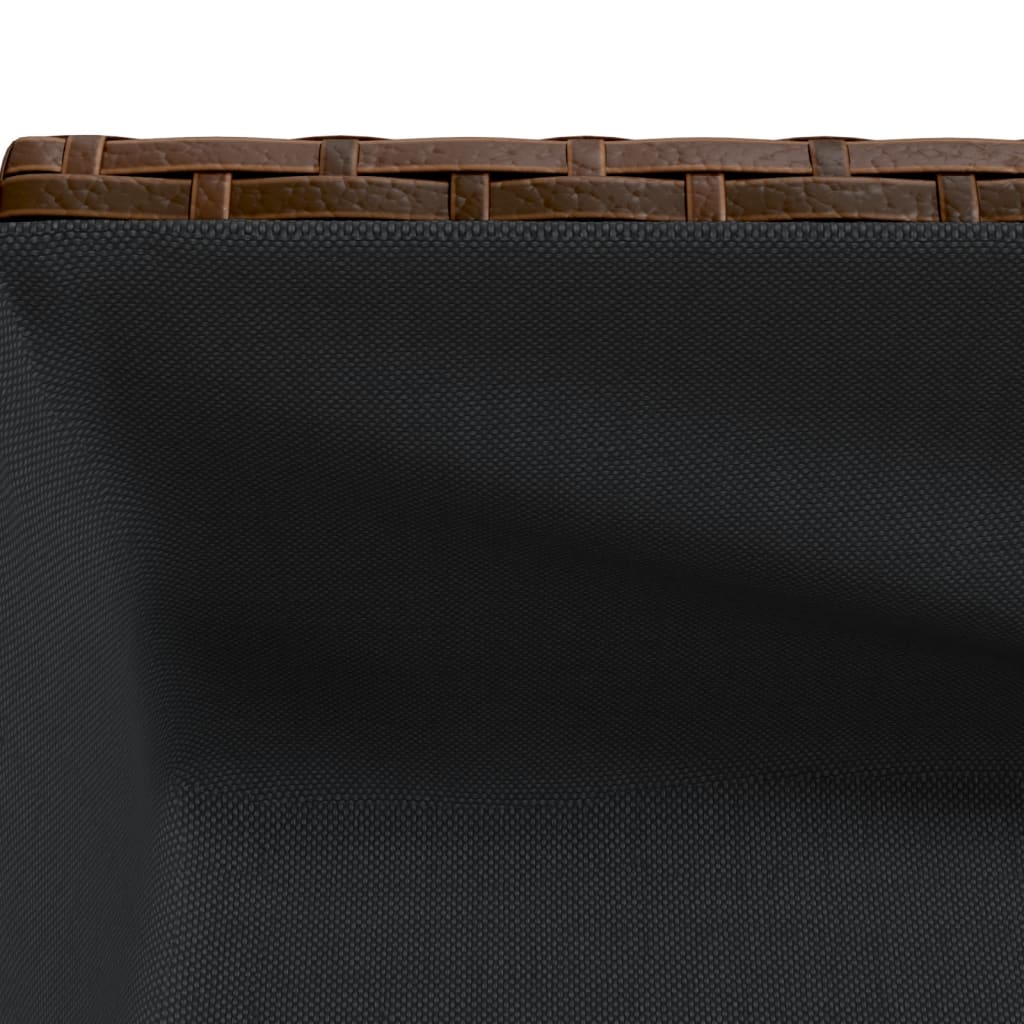 Odlingslådor med hylla 2 st brun 70x28x70 cm konstrotting