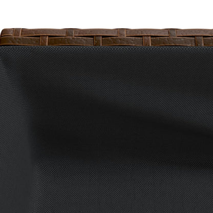 Odlingslådor med hylla 2 st brun 70x28x70 cm konstrotting