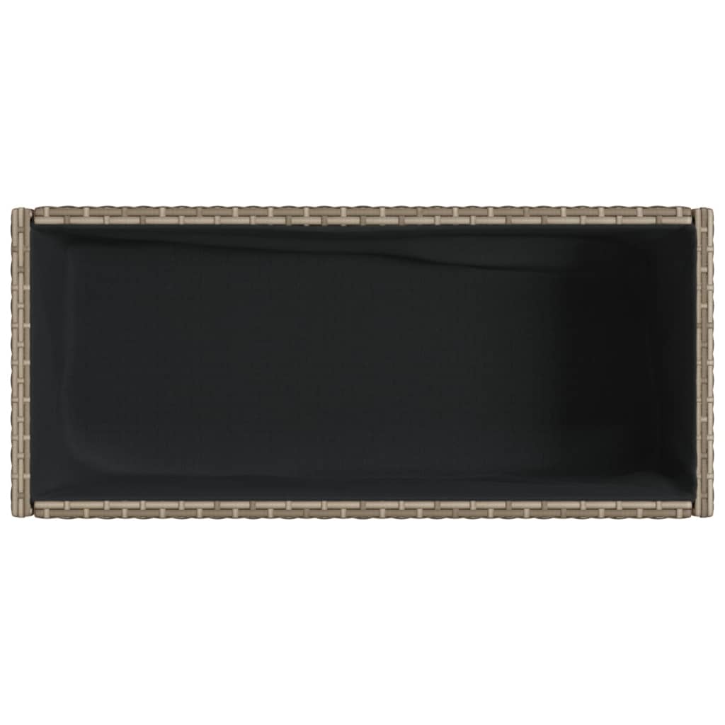 Odlingslådor med hylla 2 st grå 70x28x70 cm konstrotting