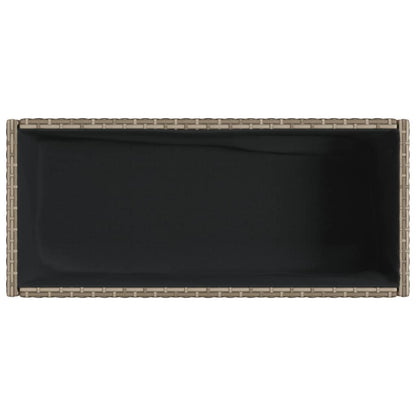 Odlingslådor med hylla 2 st grå 70x28x70 cm konstrotting