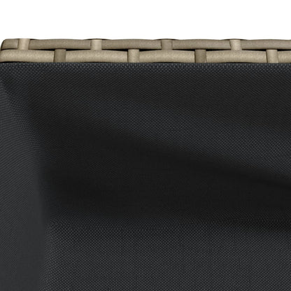 Odlingslådor med hylla 2 st grå 70x28x70 cm konstrotting