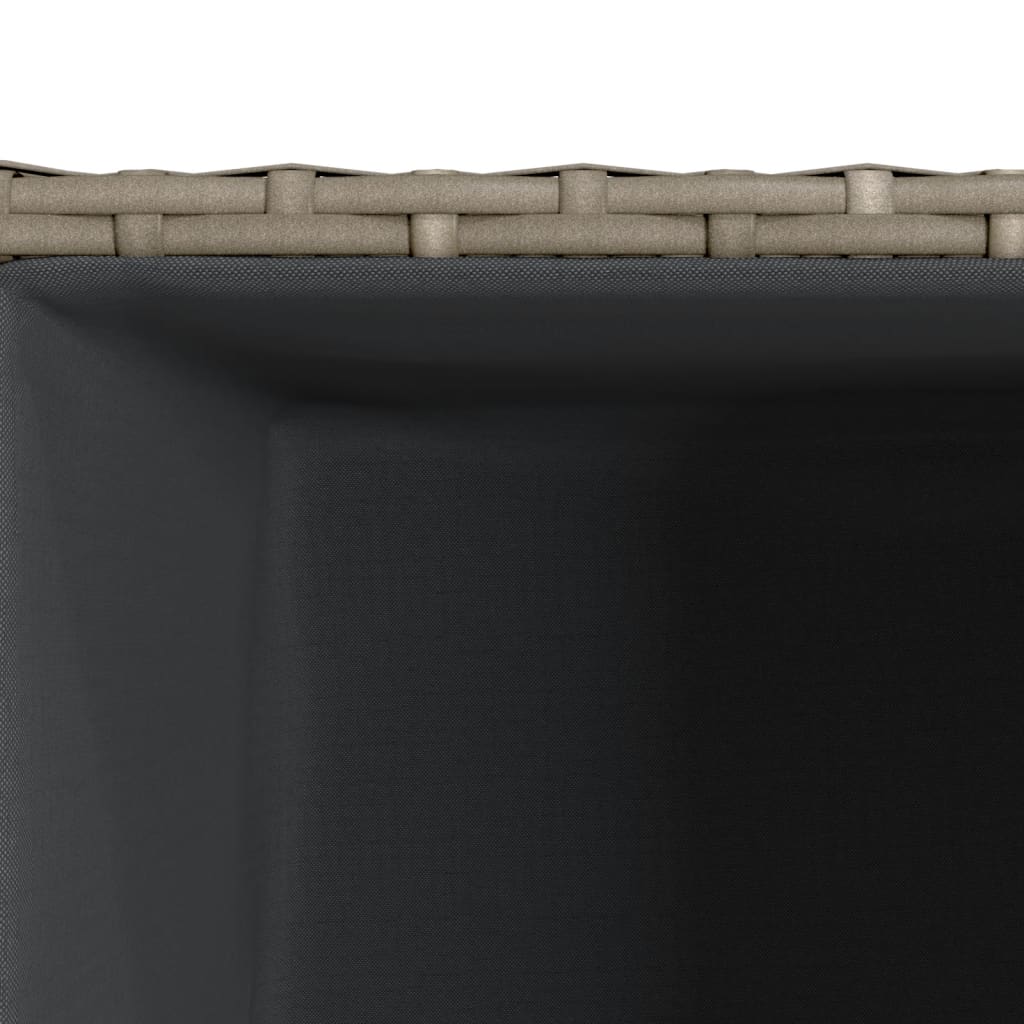 Odlingslådor 2 st grå 30x30x60 cm konstrotting