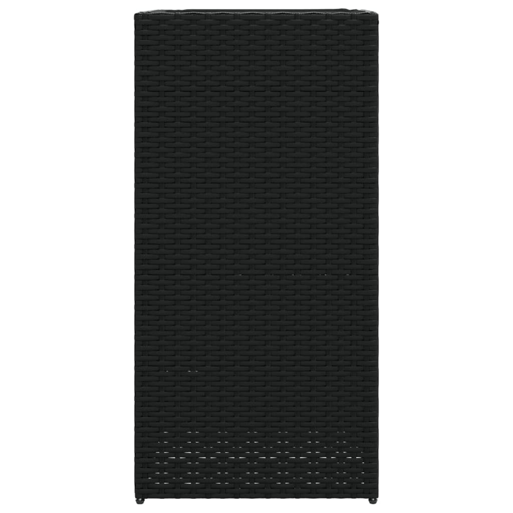 Odlingslådor 2 st svart 40x40x80 cm konstrotting