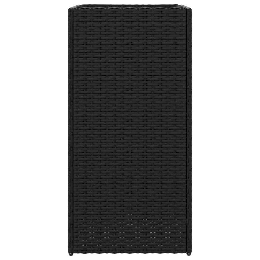 Odlingslådor 2 st svart 40x40x80 cm konstrotting