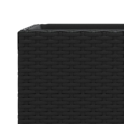 Odlingslådor 2 st svart 40x40x80 cm konstrotting