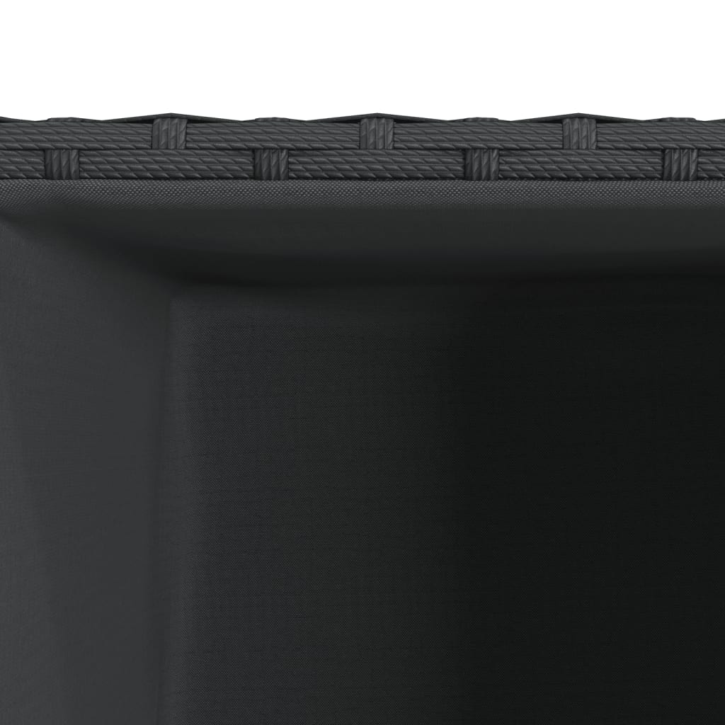 Odlingslådor 2 st svart 40x40x80 cm konstrotting