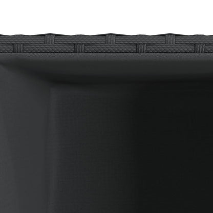 Odlingslådor 2 st svart 40x40x80 cm konstrotting