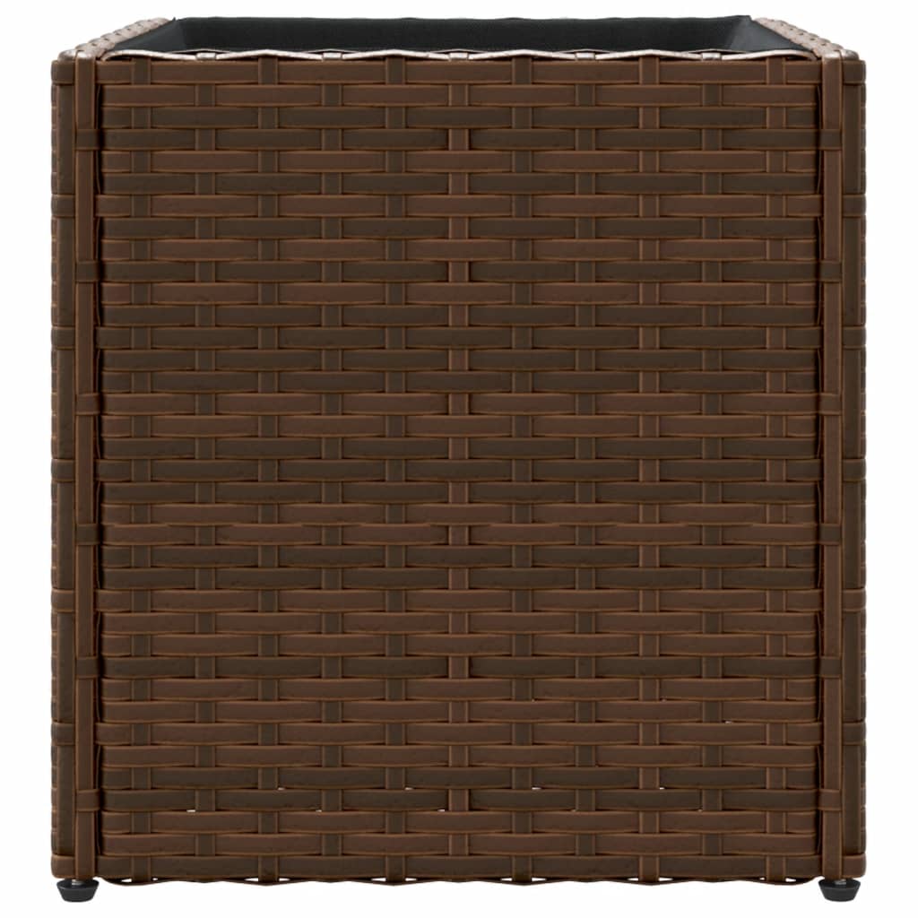 Odlingslådor 2 st brun 36x30x32 cm konstrotting