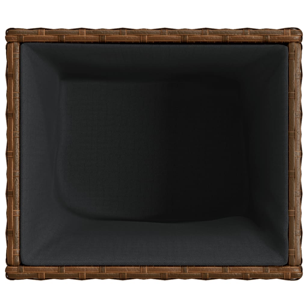 Odlingslådor 2 st brun 36x30x32 cm konstrotting