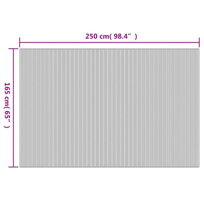 Rumsavdelare svart 165x250 cm bambu