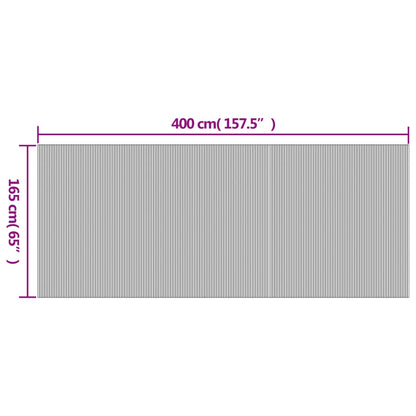 Rumsavdelare svart 165x400 cm bambu