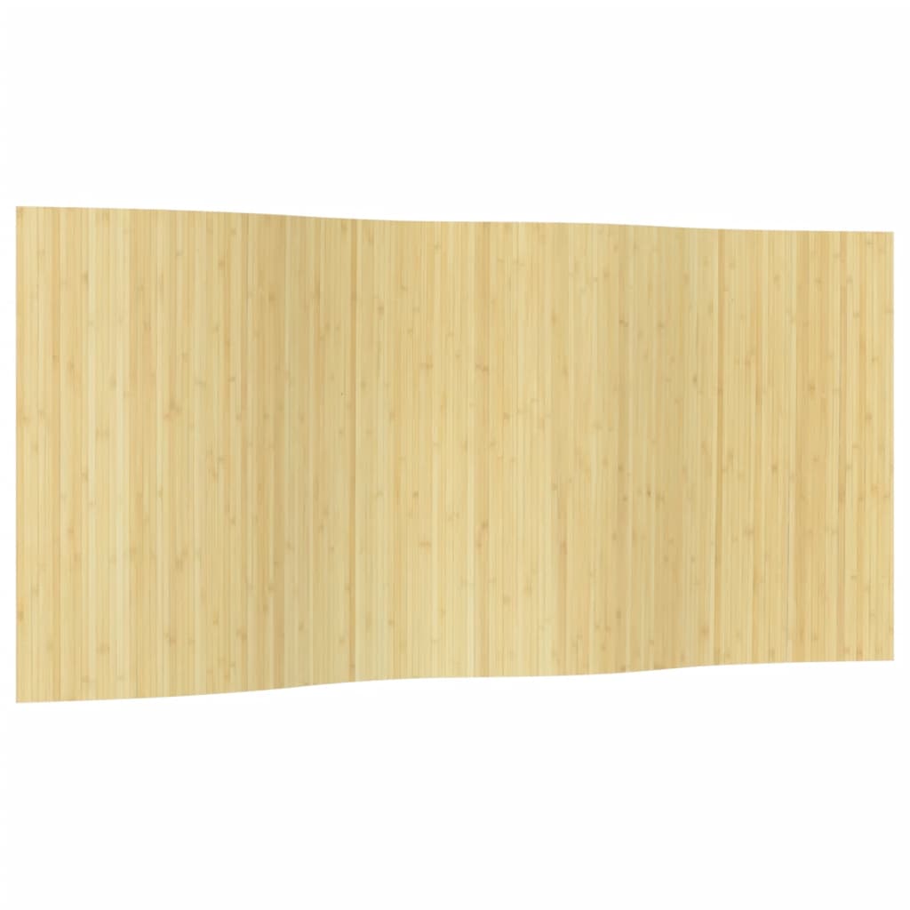 Rumsavdelare ljus naturlig 165x400 cm bambu