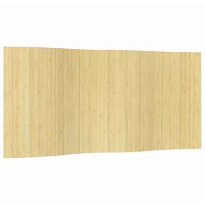 Rumsavdelare ljus naturlig 165x400 cm bambu