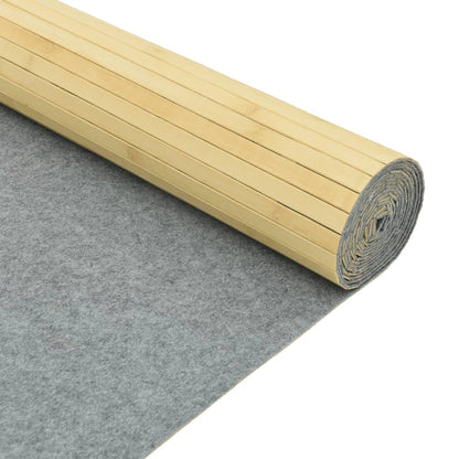 Rumsavdelare ljus naturlig 165x400 cm bambu