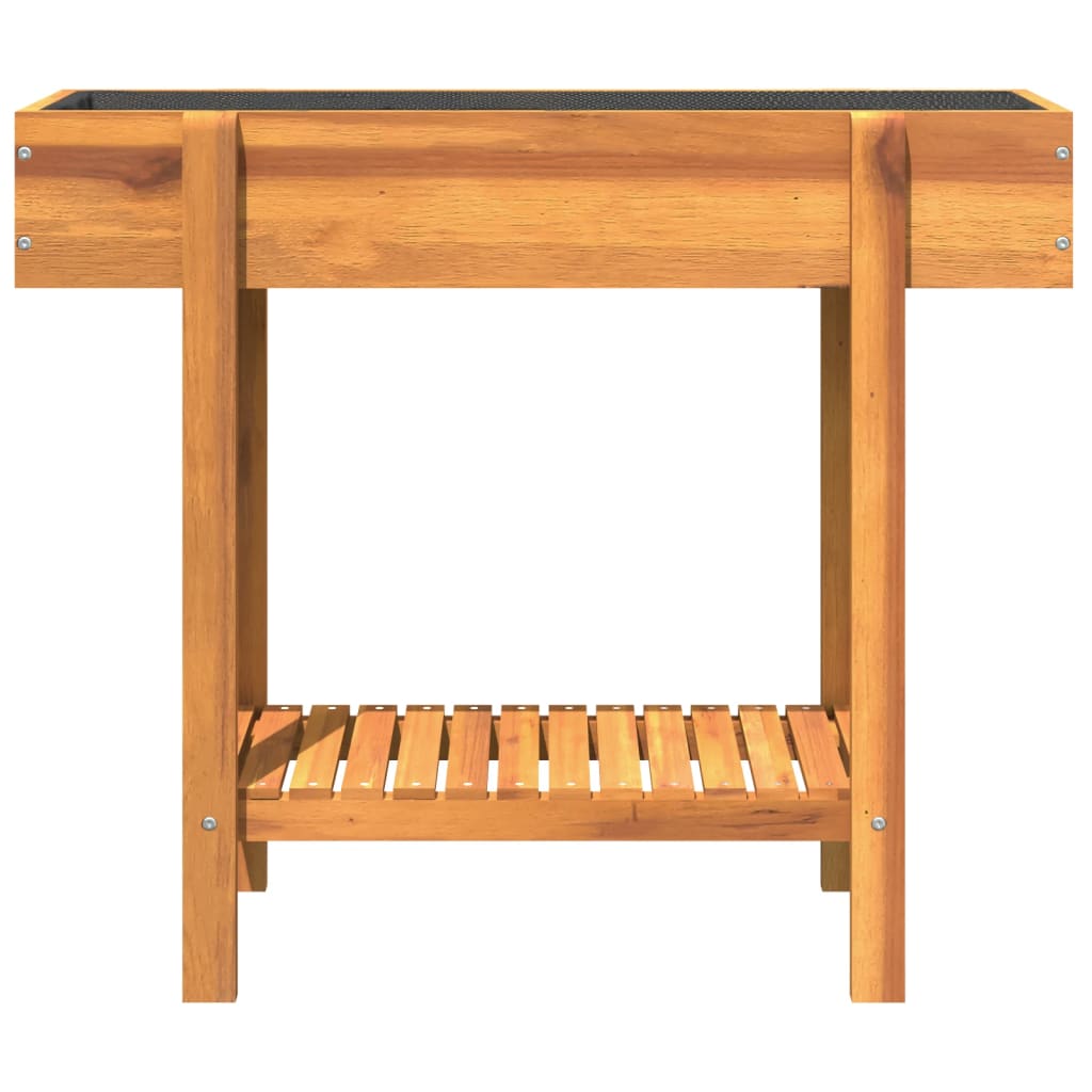 Odlingslåda upphöjd 90x30x75 cm massivt akaciaträ