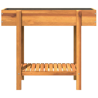 Odlingslåda upphöjd 90x30x75 cm massivt akaciaträ