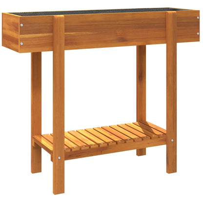 Odlingslåda upphöjd 90x30x75 cm massivt akaciaträ