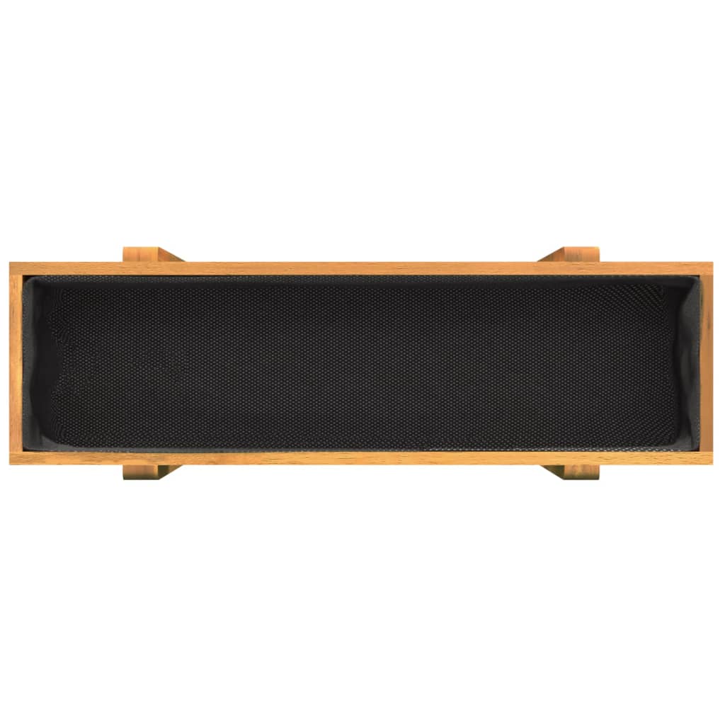 Odlingslåda upphöjd 90x30x75 cm massivt akaciaträ