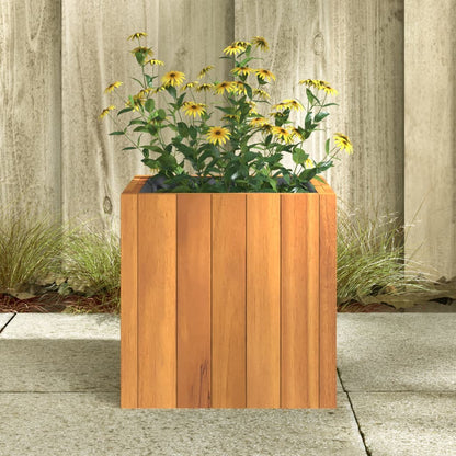 Odlingslåda 25x25x25 cm massivt akaciaträ