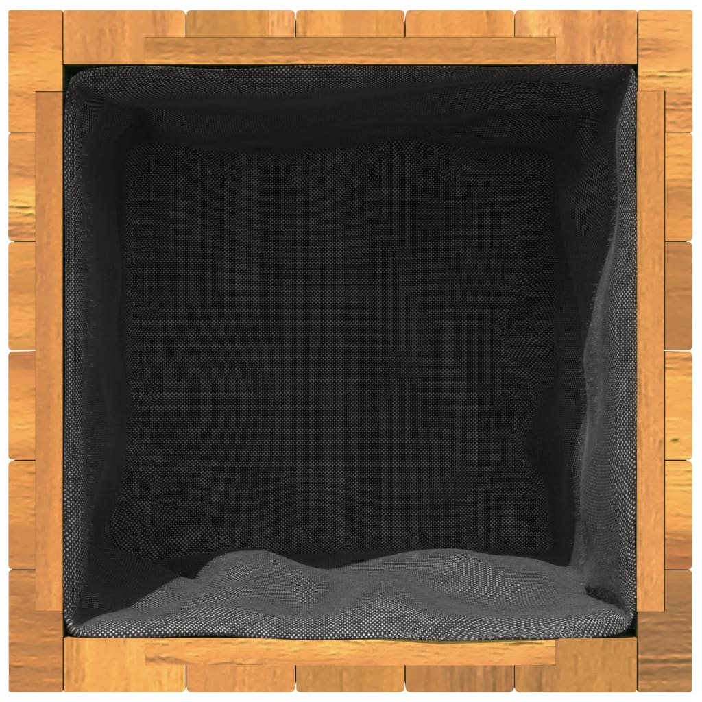 Odlingslåda 25x25x25 cm massivt akaciaträ