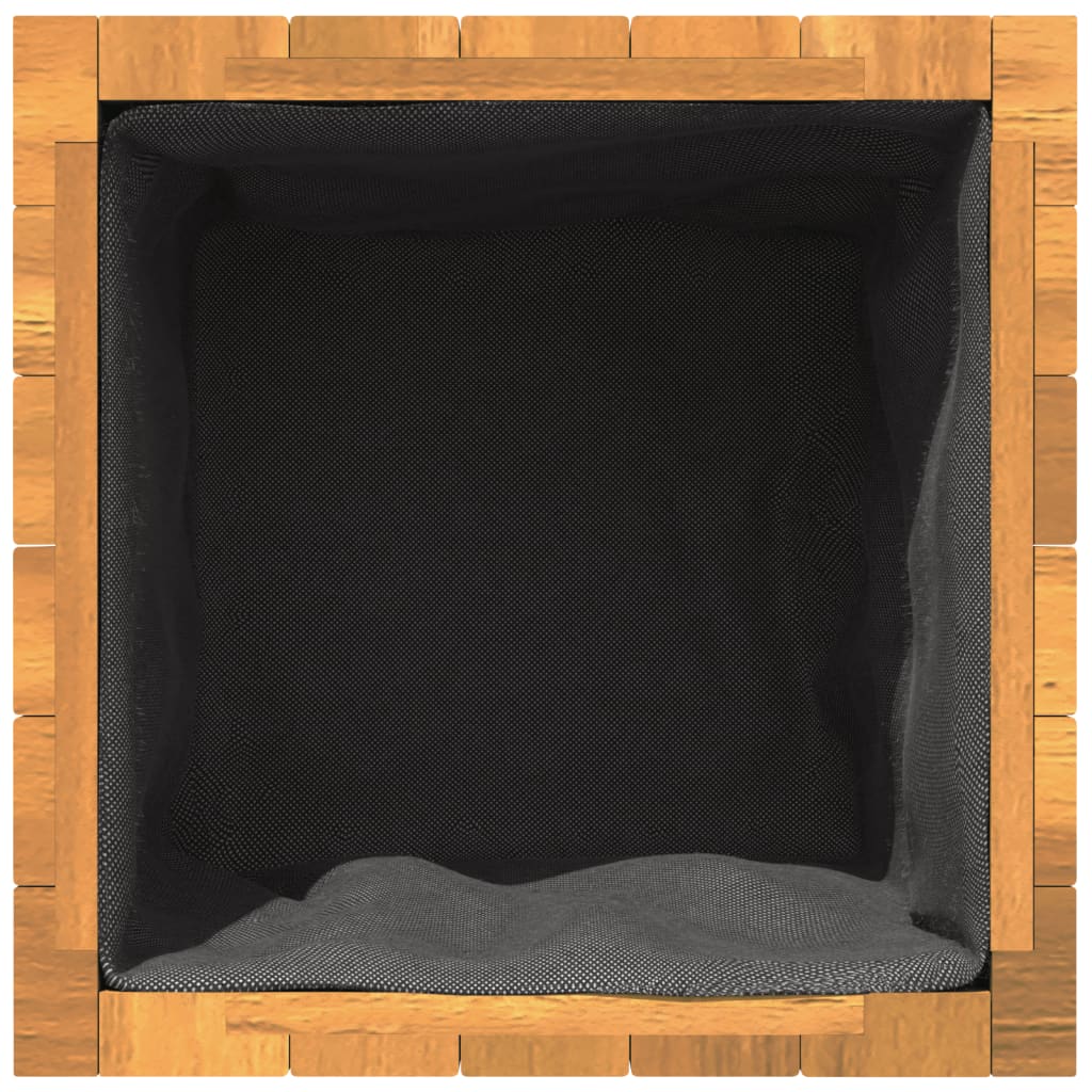 Odlingslåda 35x35x35 cm massivt akaciaträ