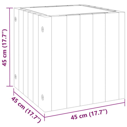 Odlingslåda 45x45x45 cm massivt akaciaträ