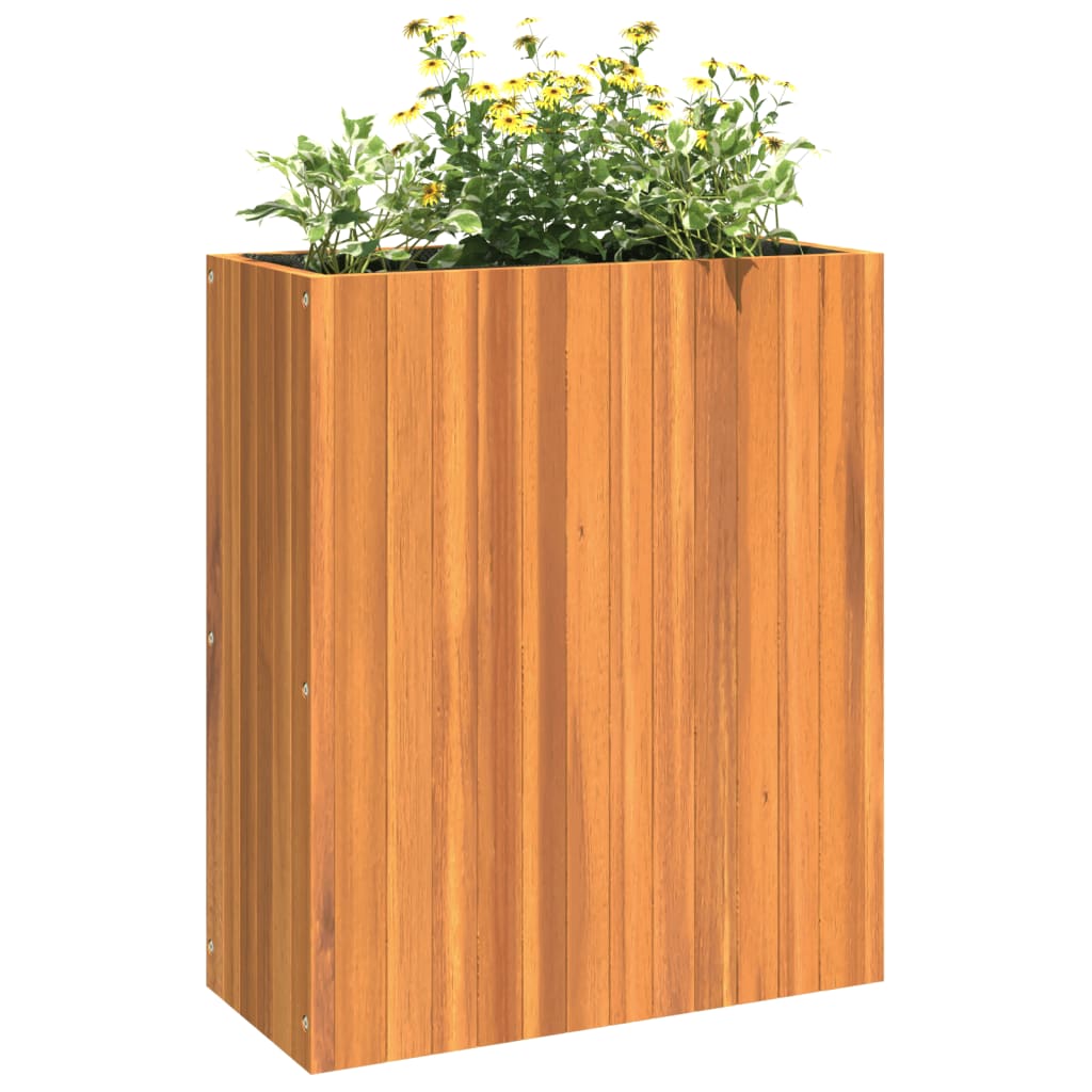 Odlingslåda 55 x 23,5 x 30,5 cm massivt akaciaträ