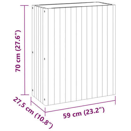 Odlingslåda 55 x 23,5 x 30,5 cm massivt akaciaträ